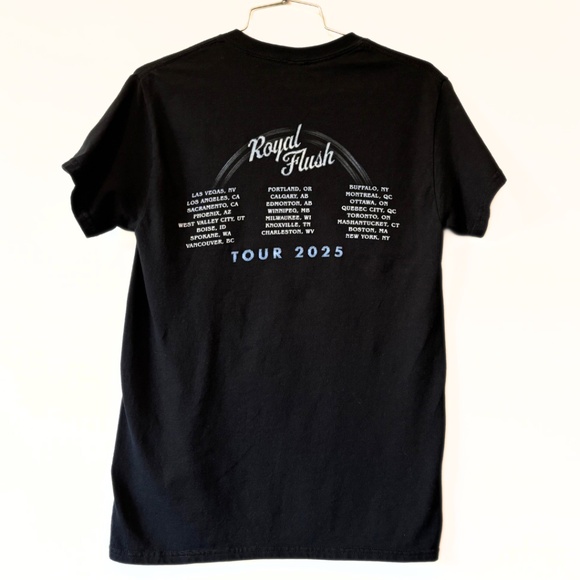 Heart 2025 Royal Flush Tour T-shirt Black Size S - Picture 4 of 6